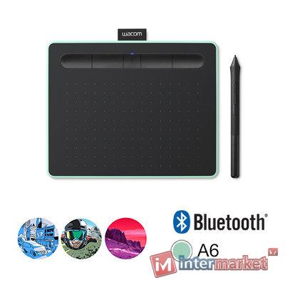 Графический планшет Wacom Intuos Small Bluetooth (CTL-4100WLE-N), (Зелёный)