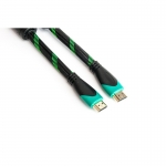 Виде кабель PowerPlant HDMI - HDMI, 3m, позолоченные коннекторы, 2.0V, Double ferrites, Highspeed
